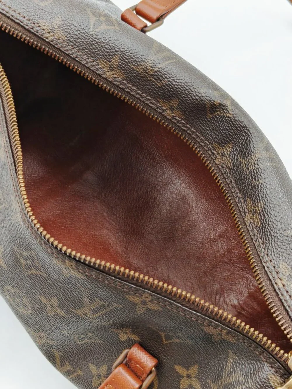 Louis Vuitton Monogram Papillon 30 Barrel Shoulder Bag Brown Canvas Vintage